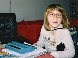 Sonja mit dem LightWriter